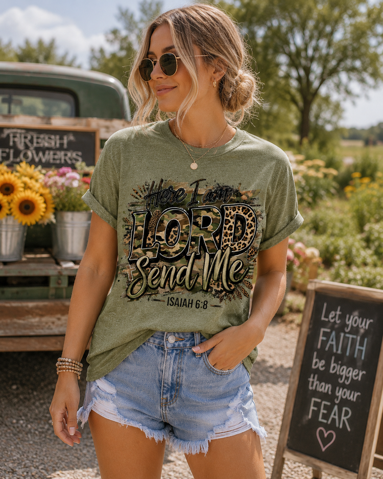 Here I am Lord Send Me Tee
