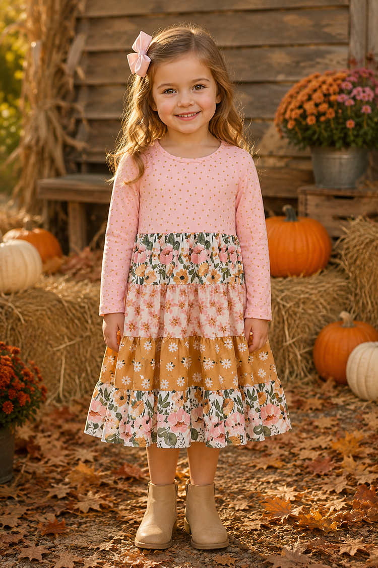 Fall Into Floral Dress