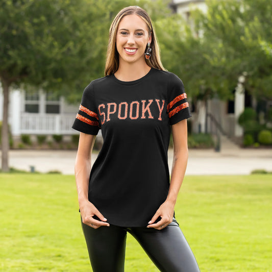 SPOOKY SEQUIN TOP
