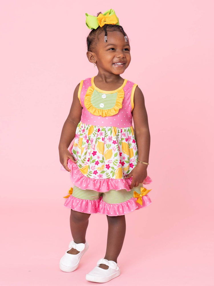 Lemon Blossom Breeze Ruffle Outfit