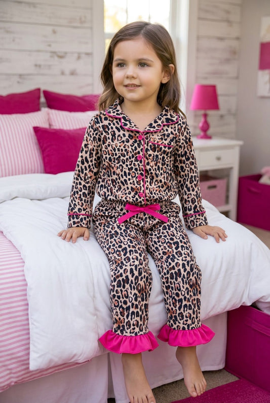 Animal Print Pajama Set