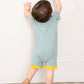 Poppy Sunshine Striped Pocket Romper