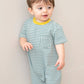 Poppy Sunshine Striped Pocket Romper