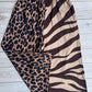 LEOPARD AND ZEBRA WIDE LEG PANT