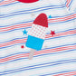 Star Popsicle Embroidered Striped Outfit
