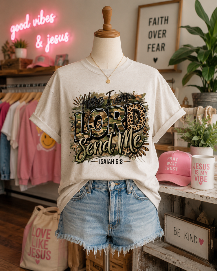 Here I am Lord Send Me Tee