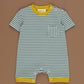 Poppy Sunshine Striped Pocket Romper