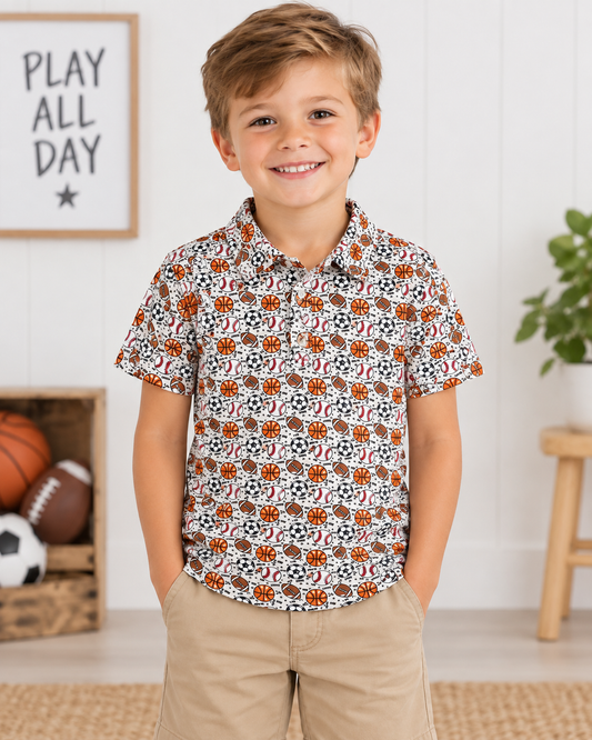 Baller Boy Collar Shirt