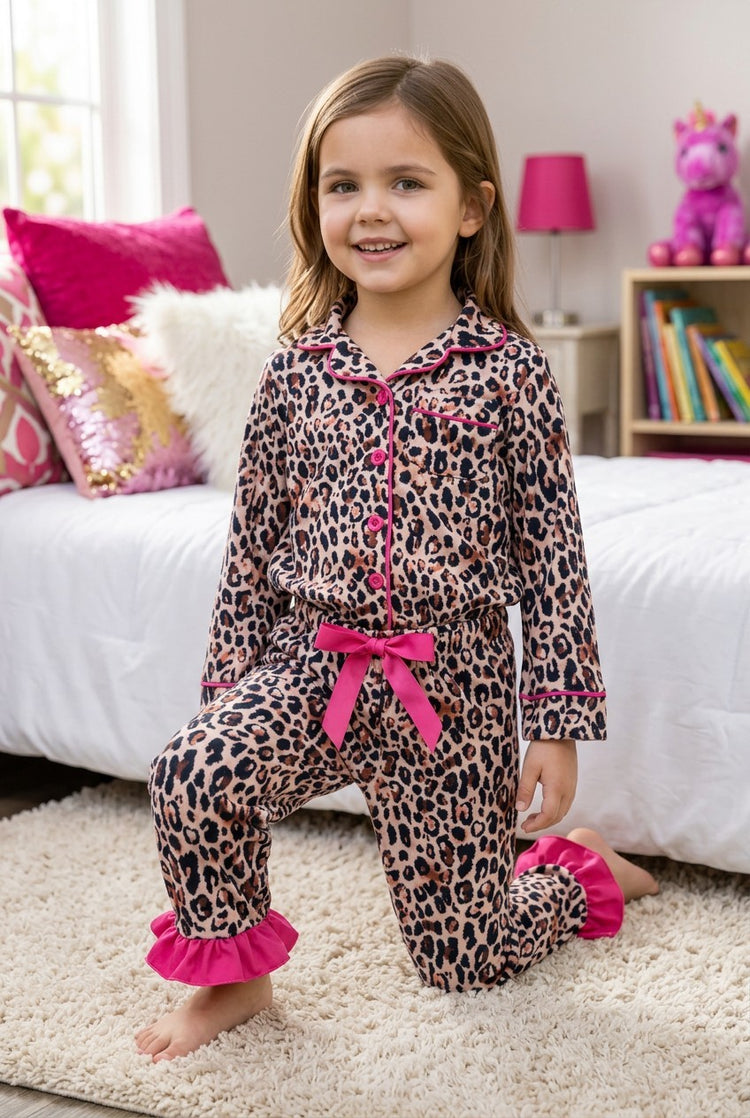 Animal Print Pajama Set