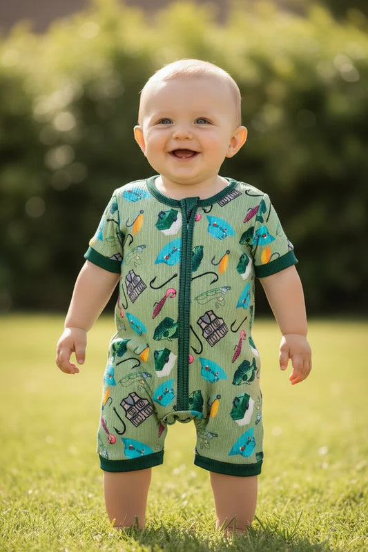 GONE FISHING ROMPER