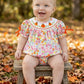 Floral Pumpkin Smock Romper