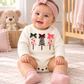 White Knit Christmas Tree Bodysuit