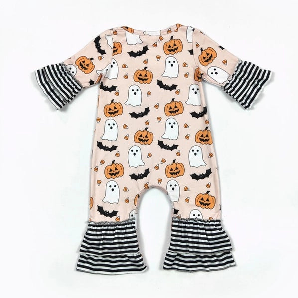 BATS & BLACK CATS ROMPER